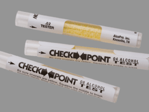 CheckPoint breath alcohol screening device