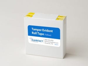 Yellow Tamer Evident Tape Roll