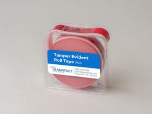 Red Tamper Evident Tape Roll