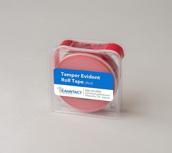 Red Tamper Evident Tape Roll